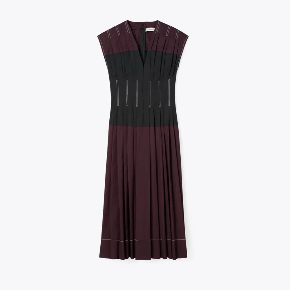 NWT $898 Tory Burch Cotton Poplin Claire McCardell Dress